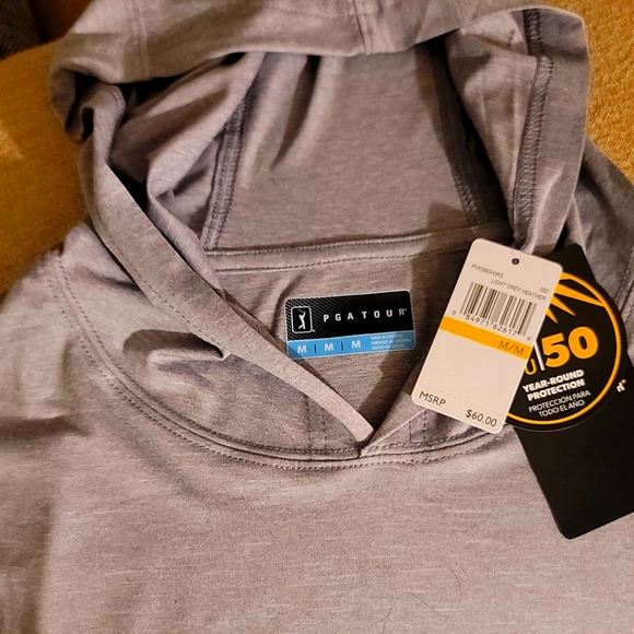 Medium light gray Men's Golf Pullover - Picture 1 of 4